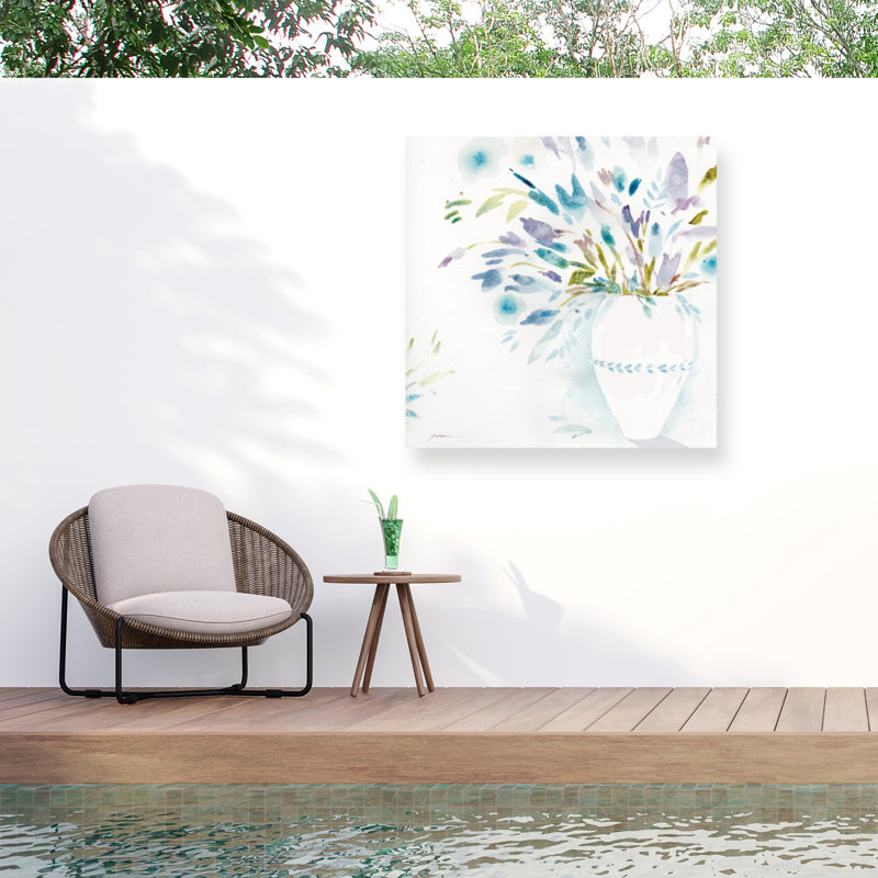 «Garden Bouquet» - Impression sur toile tendue, H 14 po x l 14 po