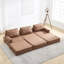 Canapé modulaire en cuir 3 pièces Boneless - sans assemblage requis-106915332