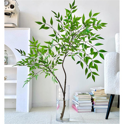 Branche artificielle de qualité supérieure Nandina - Élégant décor en faux bambou