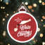 Xmas I'm Dreaming of a White Christmas Wooden Bauble Plaque