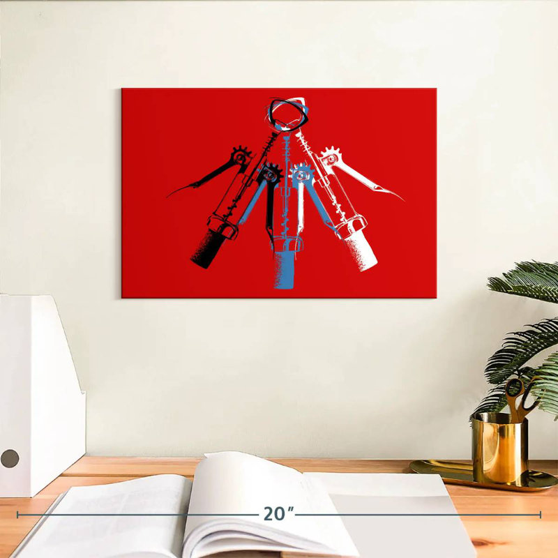 Senne Wine Corkscrew Trio, 8" H x 12" W