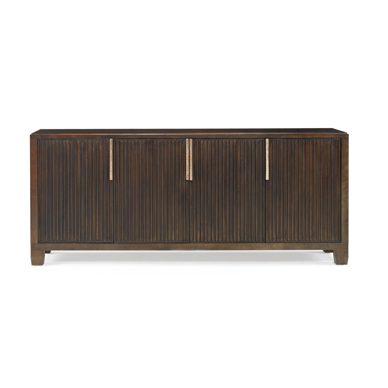Marco 85'' W Solid Wood Sideboard, Modern Elm