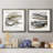 Marbled Gold I - Matted and Framed Under Acrylic Glass, Set of 2, Large Living Room Wall Art