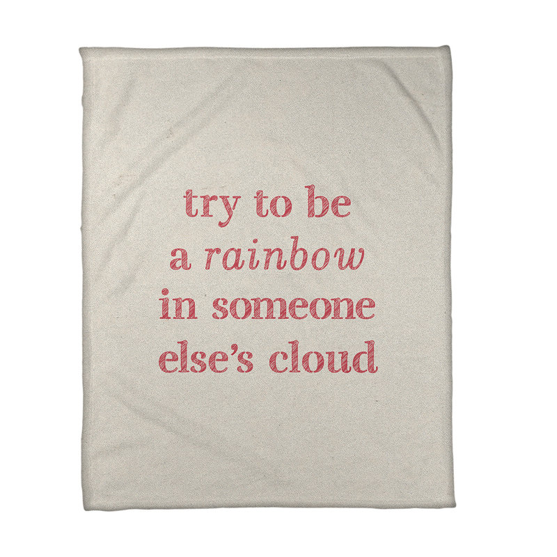 Sewn Throw Blanket, 60" W x 80" L, White/Red, Heavy