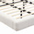 White  Boucle Floating Bed With Light,Queen-1216319401