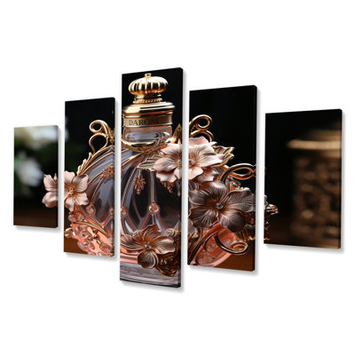 Kuhn - Parfums, reproduction sur toile - 5 panneaux