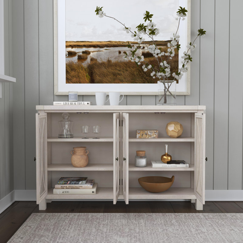 Buffet de 52,63 po de largeur Zoeie, Blanc