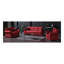 Causeuse convertible avec rangement Primenest Liora, bourgogne-610375853