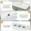 Meuble-lavabo de 30 pouces avec lavabo en céramique et rangement polyvalent - idéal-128830328