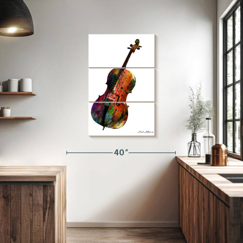 Abarca Cello, 38" H x 24" W