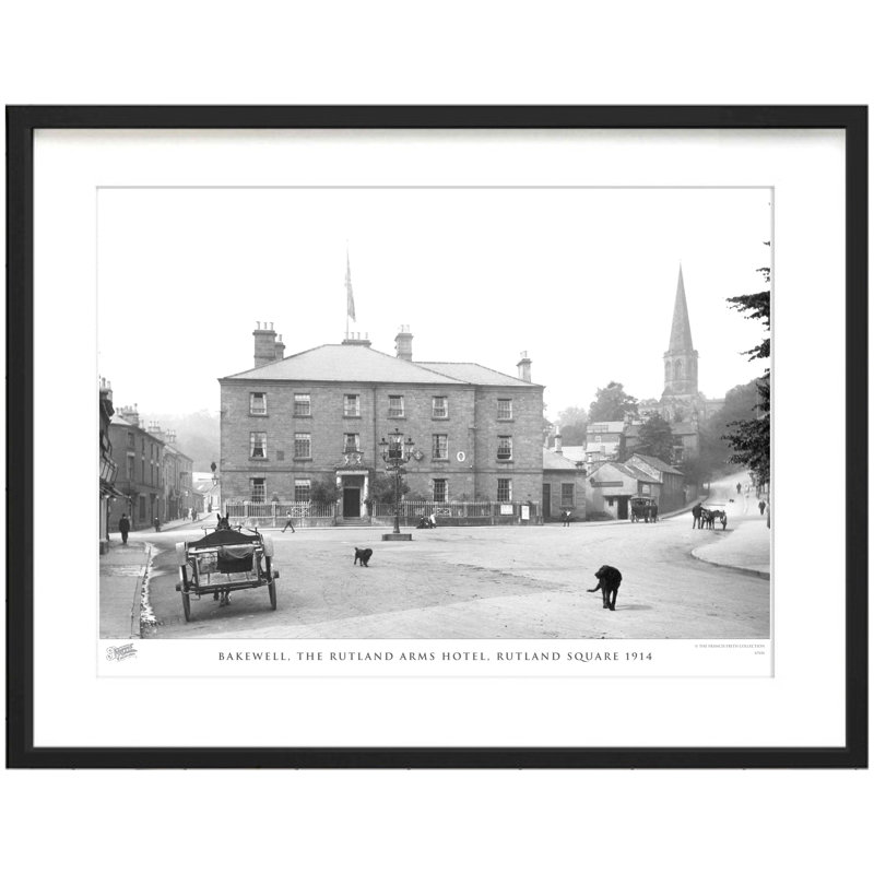 Bakewell, The Rutland Arms Hotel, Rutland Square 1914 - Single Picture Frame Print, 45cm H x 60cm W x 2.3cm D