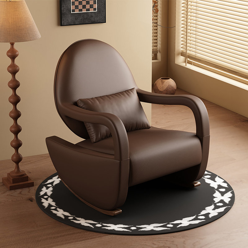 Chaise berçante Fashion Creative Home Casual, Café noir