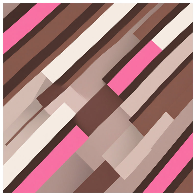 Coussins décoratifs à rayures rose et brun, 20 x 20 pouces