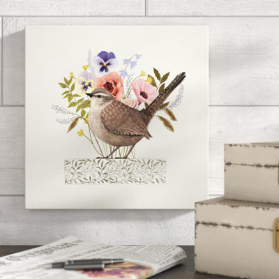 «Avian Collage I», peinture sur toile