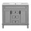 Meuble-lavabo 36 po avec lavabo supérieur et armoire à miroir-39777467