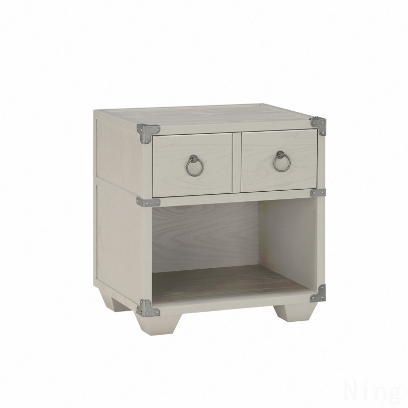 Gray Finish Nightstand