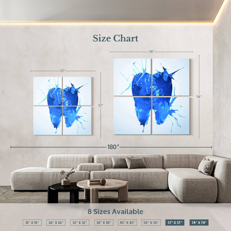 Alcaraz Tooth Painting, 57'' H x 57'' W
