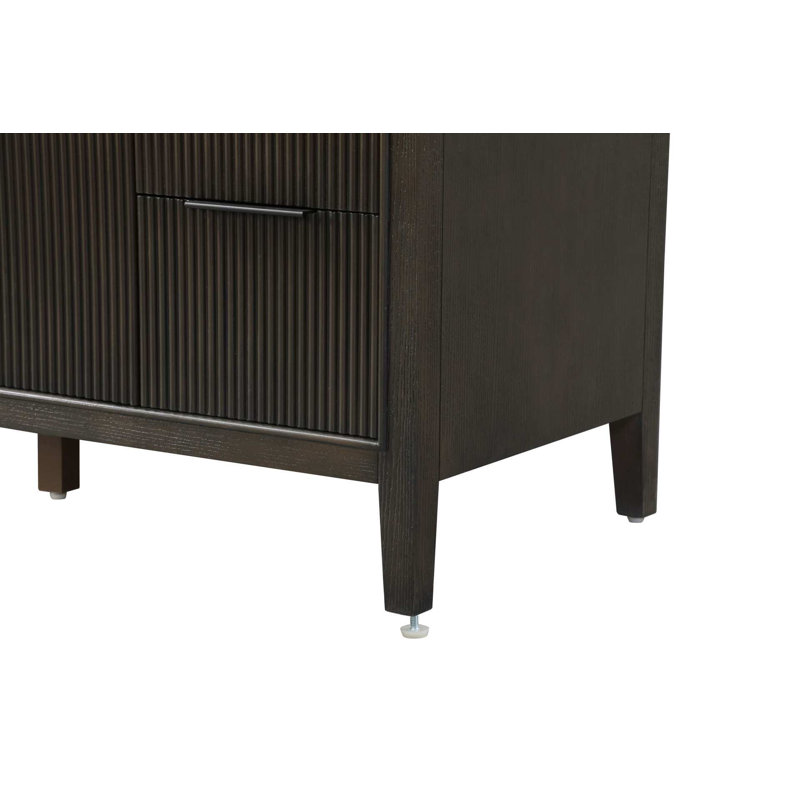 Meuble-lavabo simple 54 po en chêne chocolat, 54", Chêne chocolat