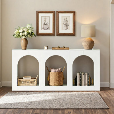 Stylish Arches Side Table,Entryway Table,Stable Console Table