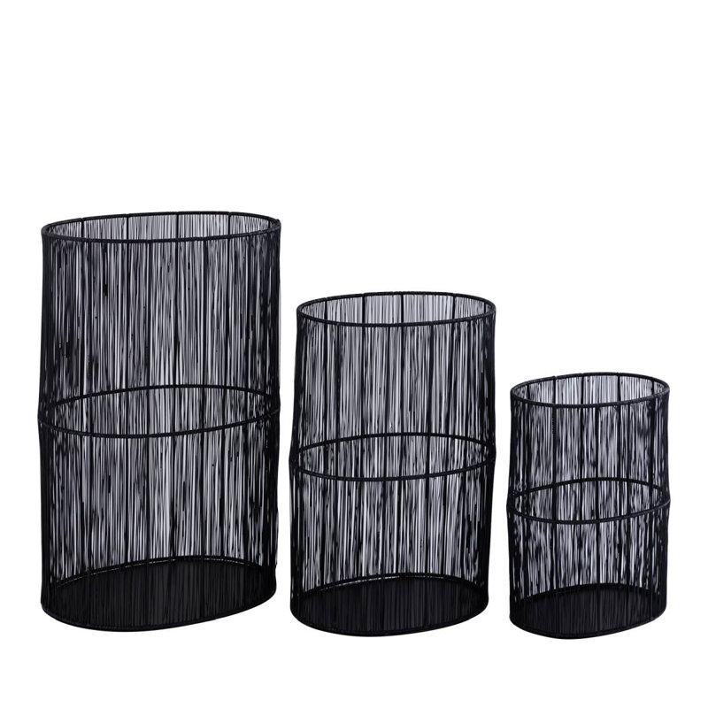 3 Piece Iron Tealight Holder Set