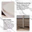 Petite table d'appoint en marbre Nature, table d'appoint moderne en métal 15,7 po