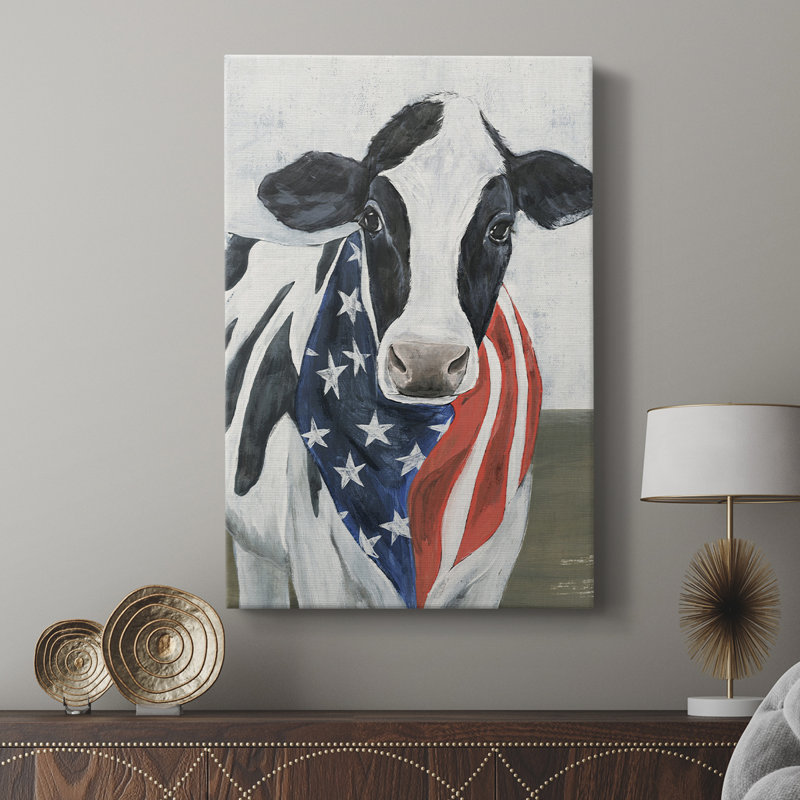 American Cow II - galerie Cavas sur mesure, H 36 po x l 24 po
