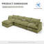 Canapé modulaire rembourré en duvet, canapé convertible Comfty pour siège profond, housses de coussins amovibles-1111304329-1134163809-1134163820