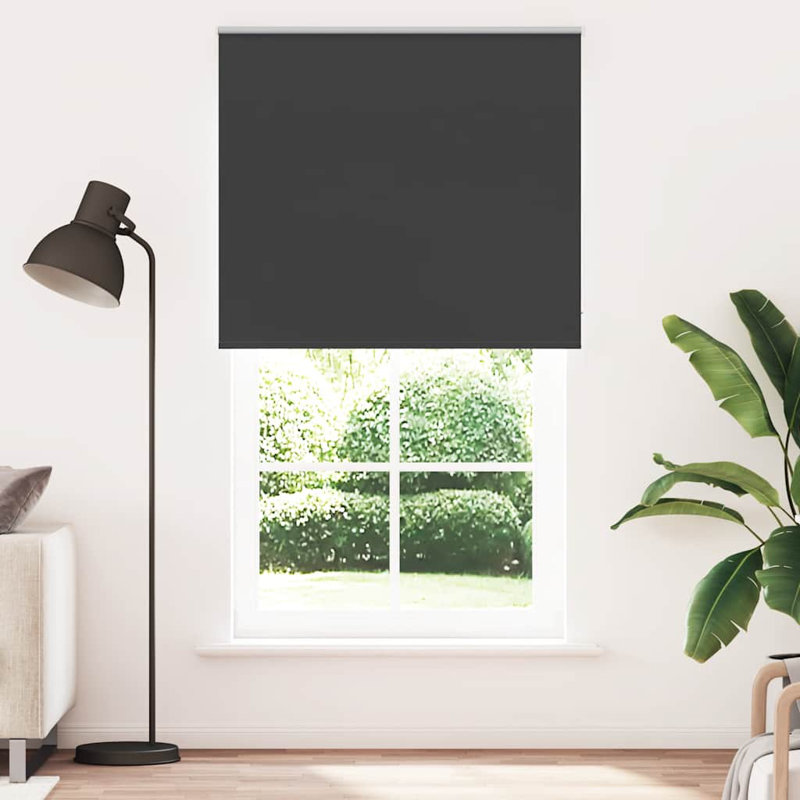 Roller Blind, Black, 130cmW x 230cmL