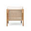 Chaise de patio en osier avec coussin