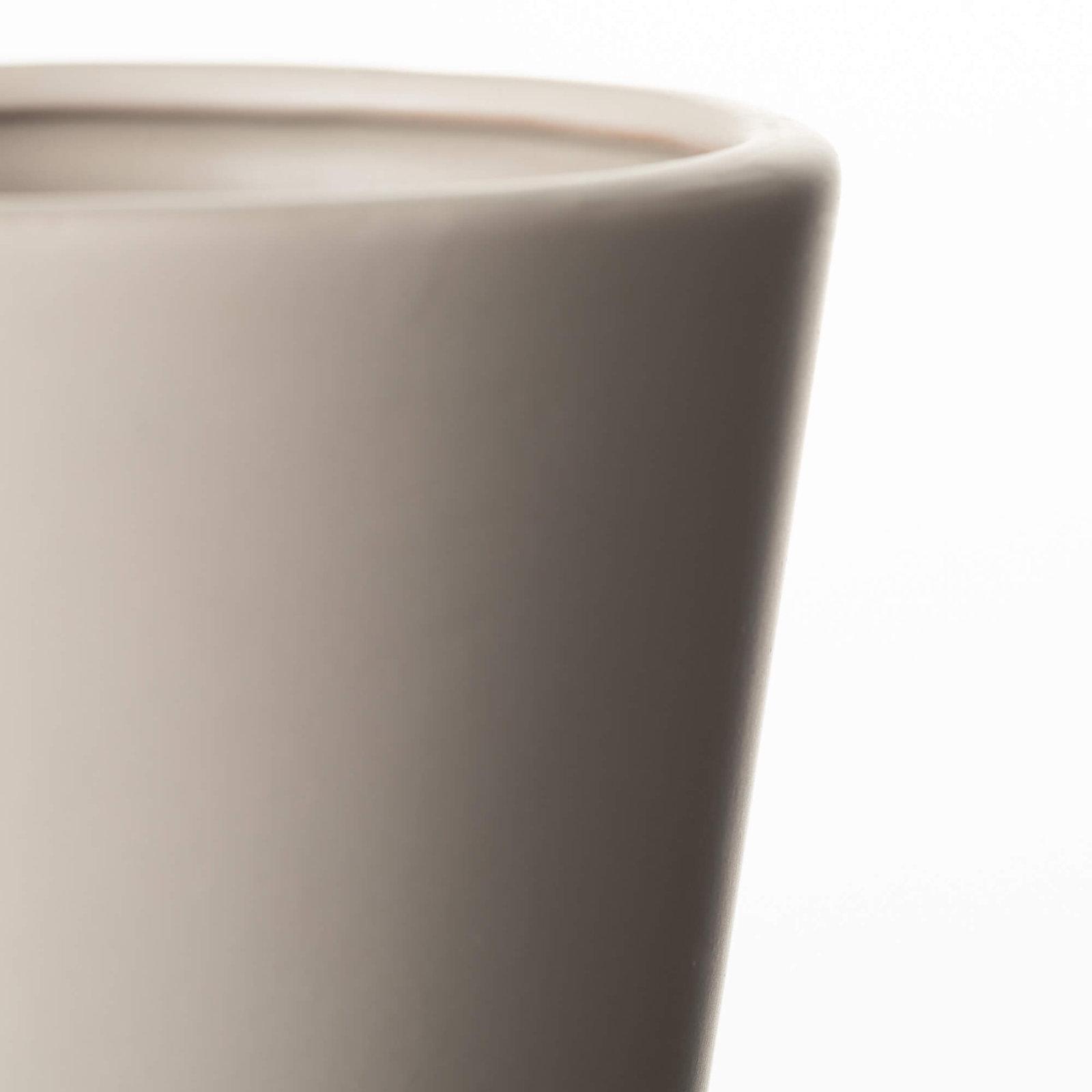 Dariana 12" Modern Matte Gourd Vase, Ceramic, Matte Gray