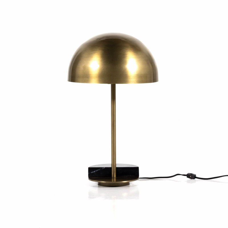 Zanda Desk Table Lamp, Gold, Black Italian Marble/Gold