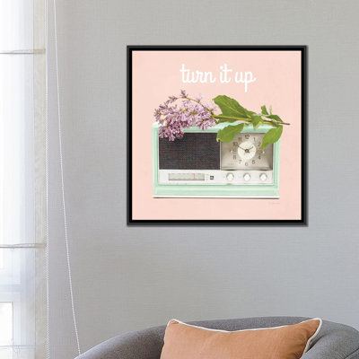 « love office iv : turn it up » par sue schlabach, reproduction d’impression sur toile tendue