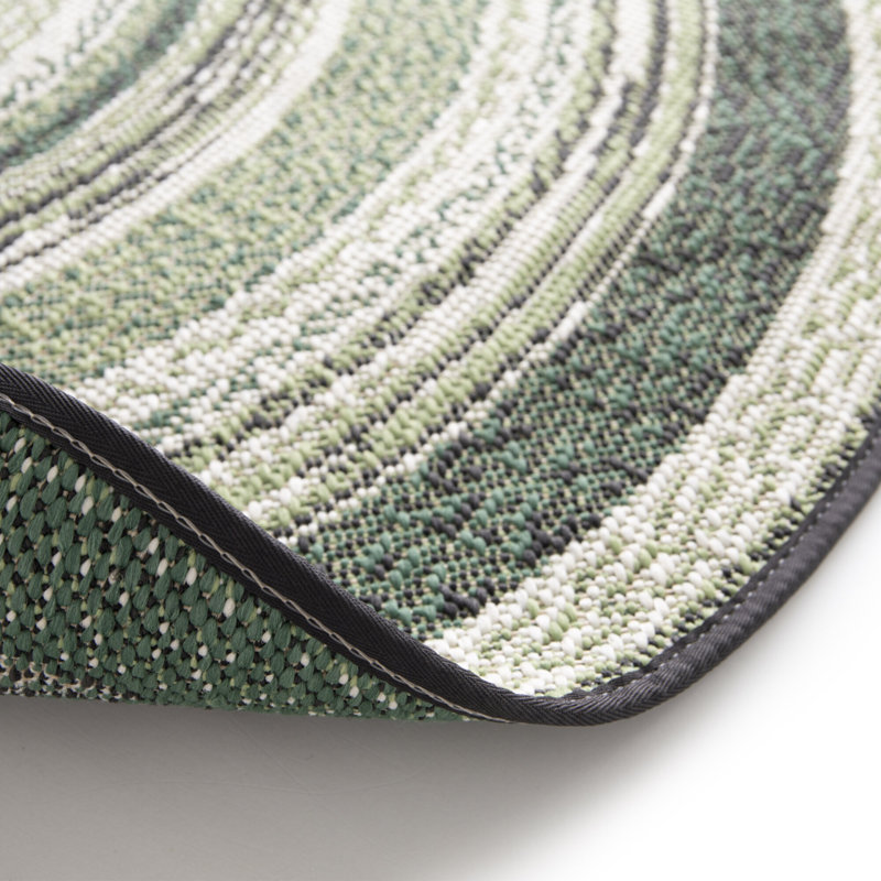 Alzada Round 120 cm x 120 cm Abstract Indoor / Outdoor Area Rug
