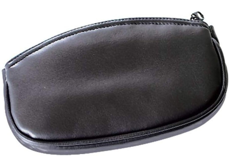 Padded Roll-Up Pouch, Oval, Black