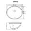 Ruvati inch Undermount Bathroom Vanity Sink White Oval Porcelain Ceramic with Overflow-101342108