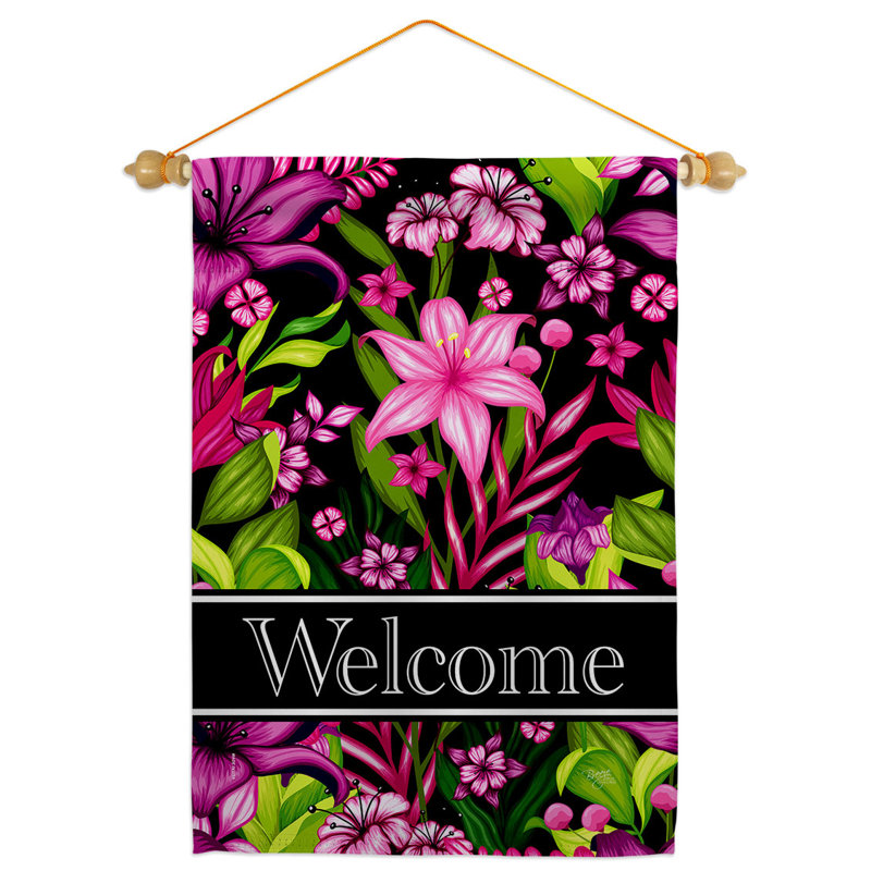 Ibhidh Double Sided 18.5'' H x 13'' W Polyester Flag Set