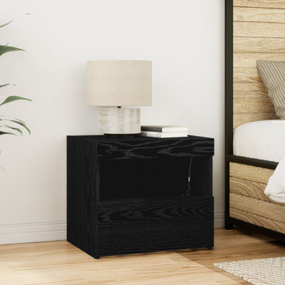 Bedside Cabinet With LED Lights 50X40x45 Cm