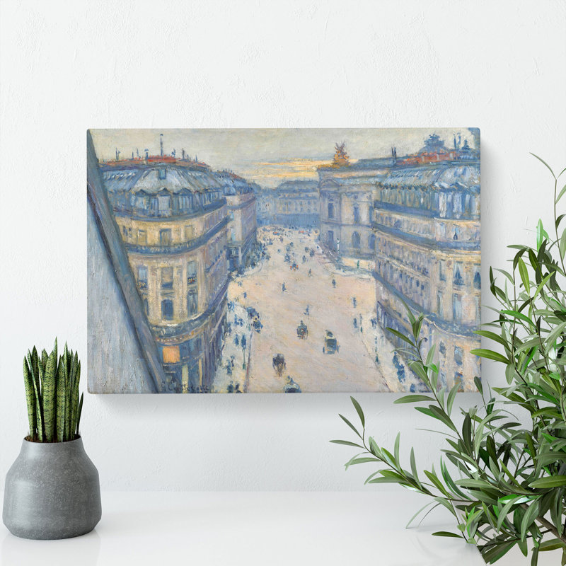 La Rue Halevy by Gustave Caillebotte - Wrapped Canvas, 50cm H x 76cm W x 3cm D