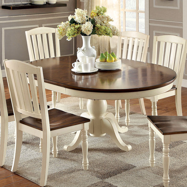 August Grove® Putnam Extendable Oval Dining Table 