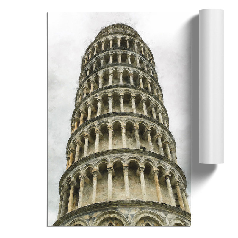 Leaning Tower Of Pisa Vol.1 - No Frame Print, 42cm H x 30cm W x 0.1cm D