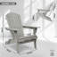 Ensemble de 2 chaises longues en bois de cèdre massif avec grain de bois-327841986