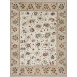 Suzani Hand Knotted Wool Area Rug