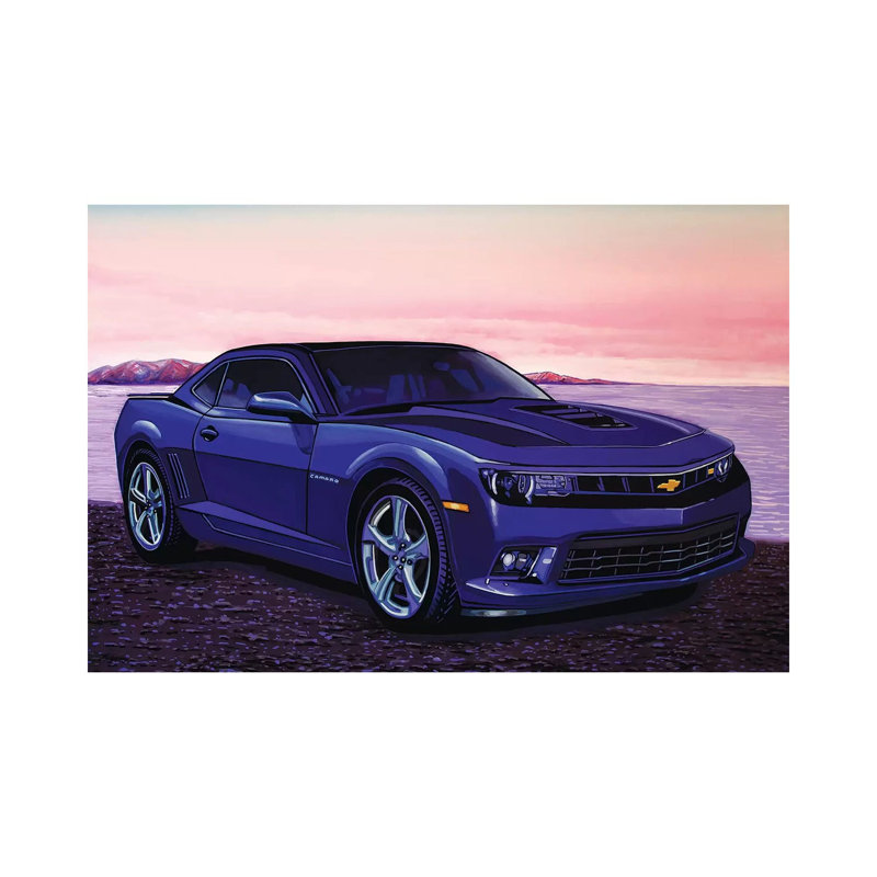 «Camaro» par Paul Meijering, peinture sur toile tendue, H 18 po x l 26 po x P 1,5 po