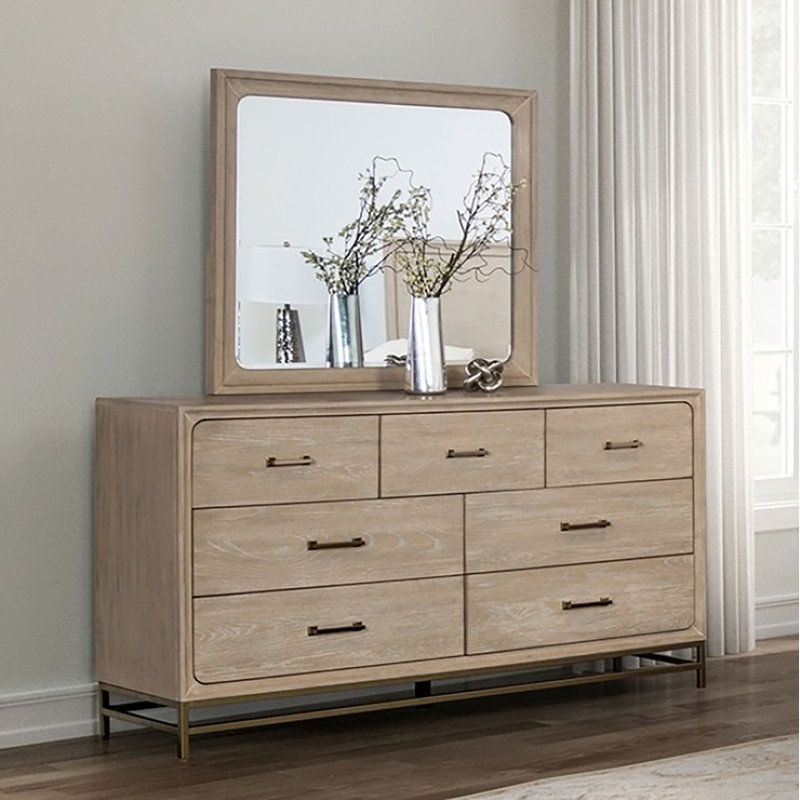 Commode 7 tiroirs avec miroir Odessia