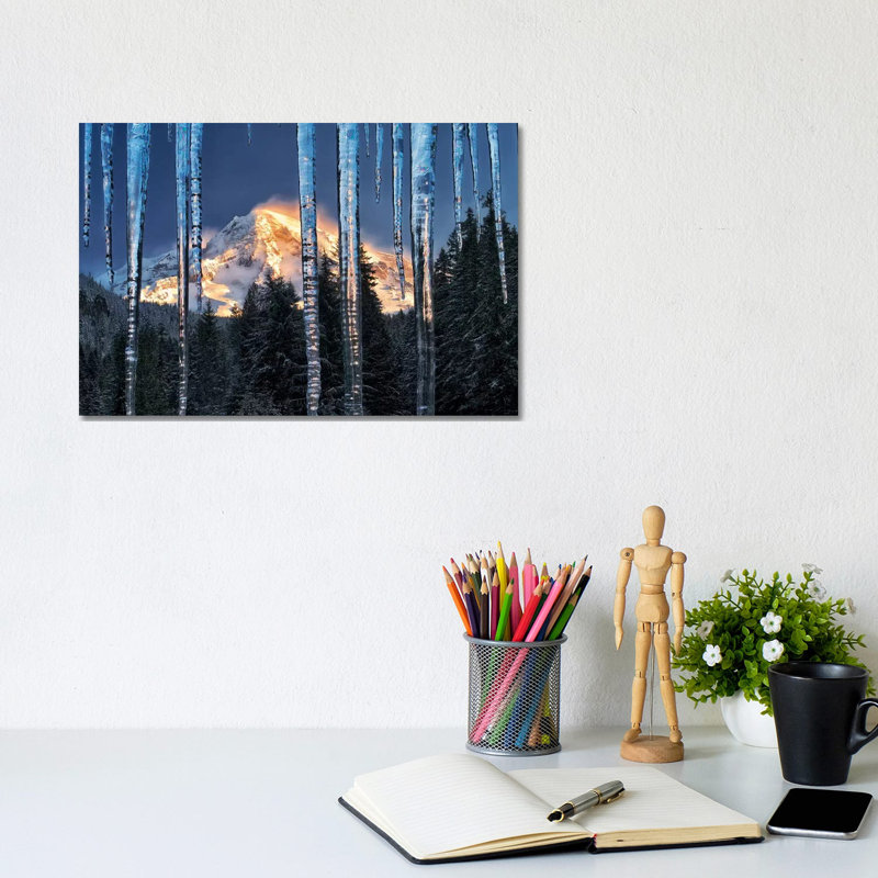 Rainier Ice by Dennis Frates - Wrapped Canvas Gallery-Wrapped Canvas Giclée, 20.32 cm H x 30.48 cm W