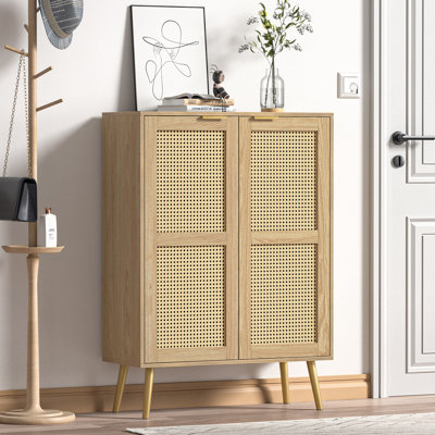 Armoire d'appoint haute de 44 po avec 3 tablettes réglables Alki