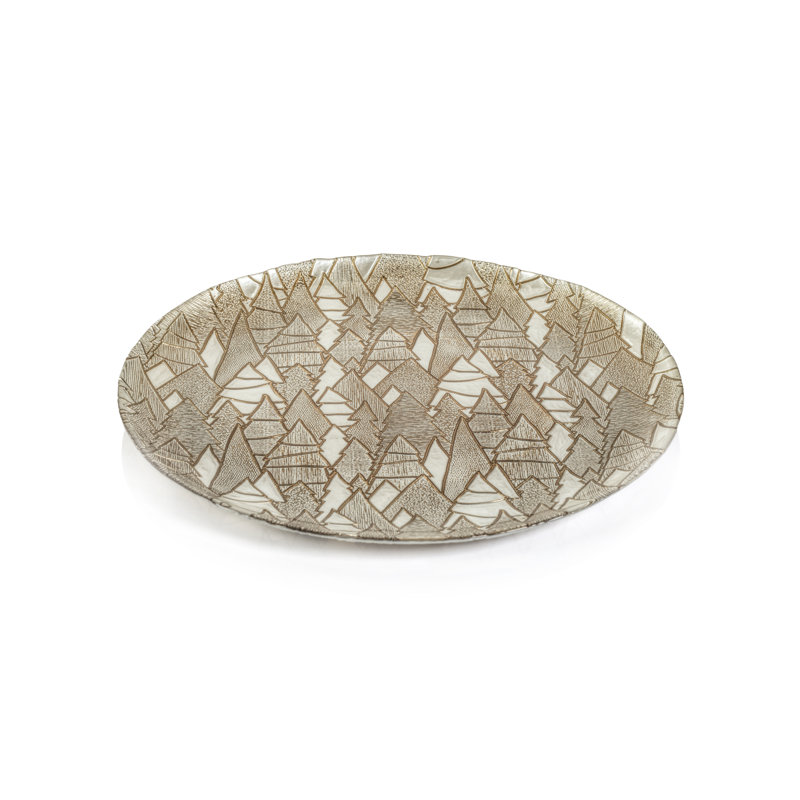Plateau en verre Everly Quinn Nakita, Or