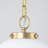 Brunsville 1-Light Glass Shade Semi Flush Mount Ceiling Light