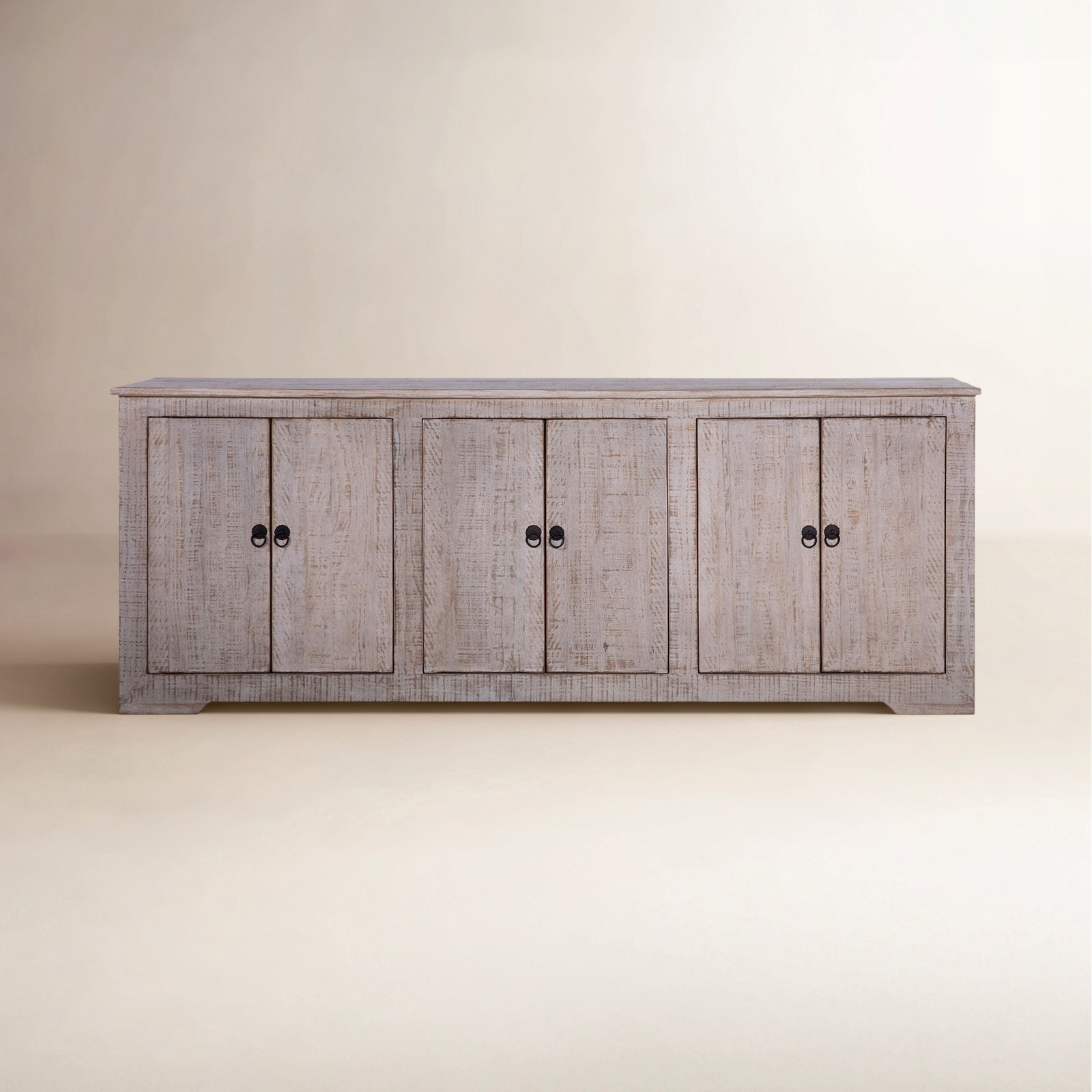 Tamarindo 83'' Sideboard, 32" H x 83" W x 18" D, Light Warm Wash, 6