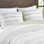 Courtepointe double / grand en microfibre, taupe et bleu, double / grand réversible bleu, pour une chambre à coucher moderne